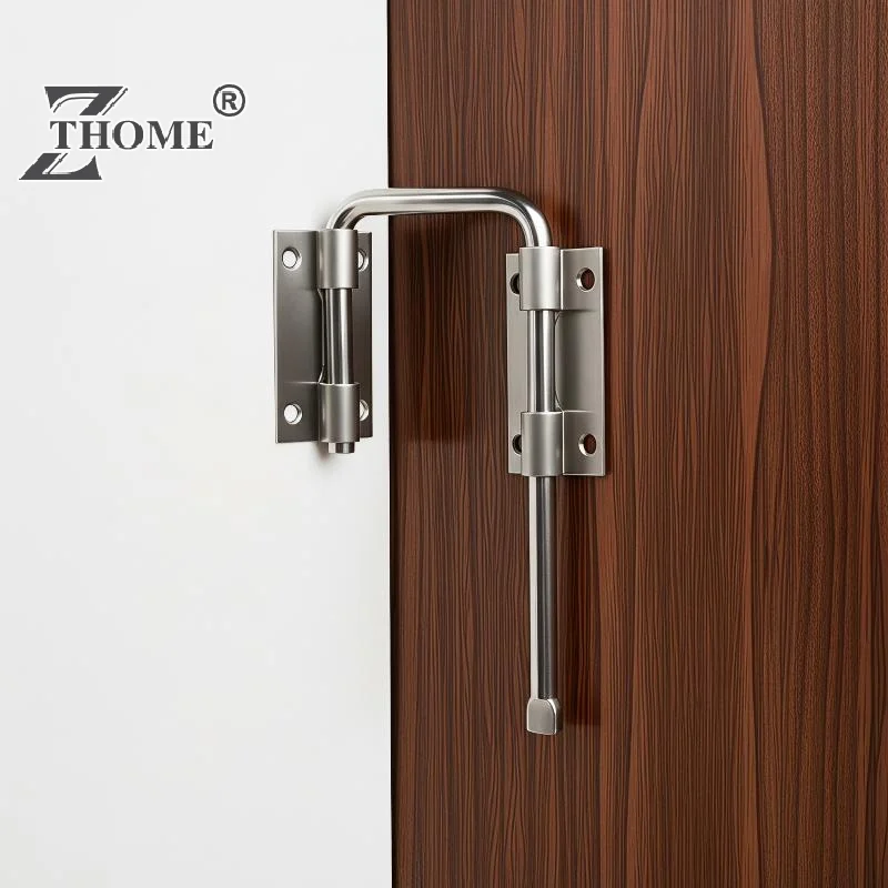 Durable Stainless Steel Door Latch Lock 90 Degree Gate Latch Safety Anti Theft Buckle Hardware