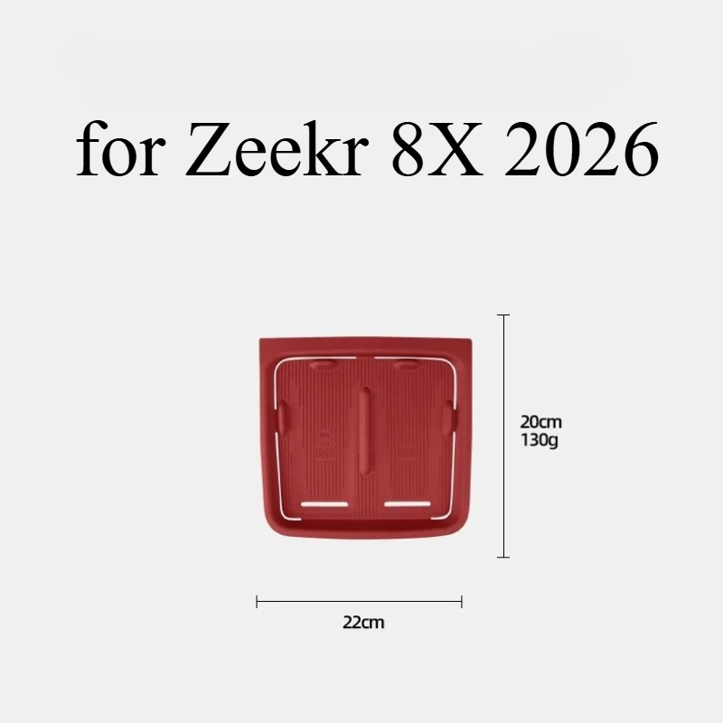Silicone Pad for Zeekr 8X 2026 Wireless Charger – Anti‑Slip Protective Mat, Interior Decor & Dust Guard for Charging Tray