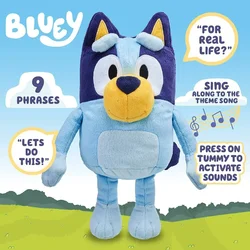 30cm Kawaii Bluey Talking Sing Animal Bingo Dog Music Stuffed Plush Toys Doll Cartoon Cute Anime Figure Peluches Xmas Kids Gift