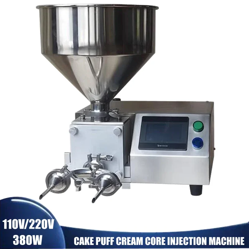 

Automatic Cream quantitative injection machine Chocolate Cream Puff Filling Machine Cake Cream bread Injecting Maker
