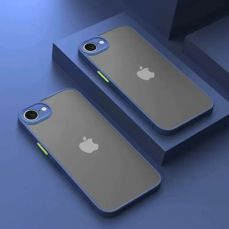 Neue Harte PC-Hülle Weicher Stoßfänger 2-in-1 Modische Schutzhülle iPhone17e iPhone16e Capa Armor Stoßfeste Handyhülle für iPhone 17E 16E