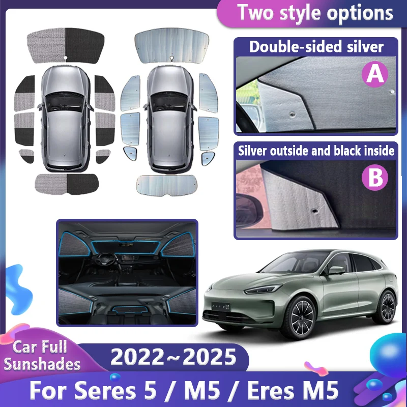 

Автомобильный солнцезащитный козырек для Seres Aito M5 5 EV 2022 ~ 2025 2023 2024 Seres Eres M5, анти-УФ-защитный оконный козырек, защитное покрытие, аксессуары
