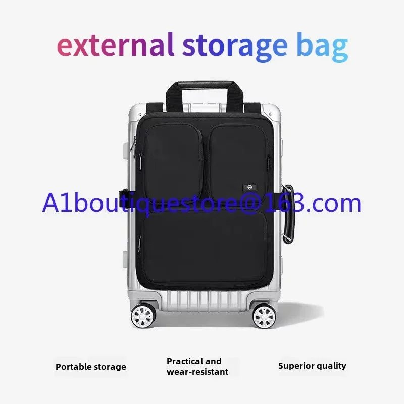 Suitcase Additional bag Large capacity boarding case hanging bag Foldable external storage bag