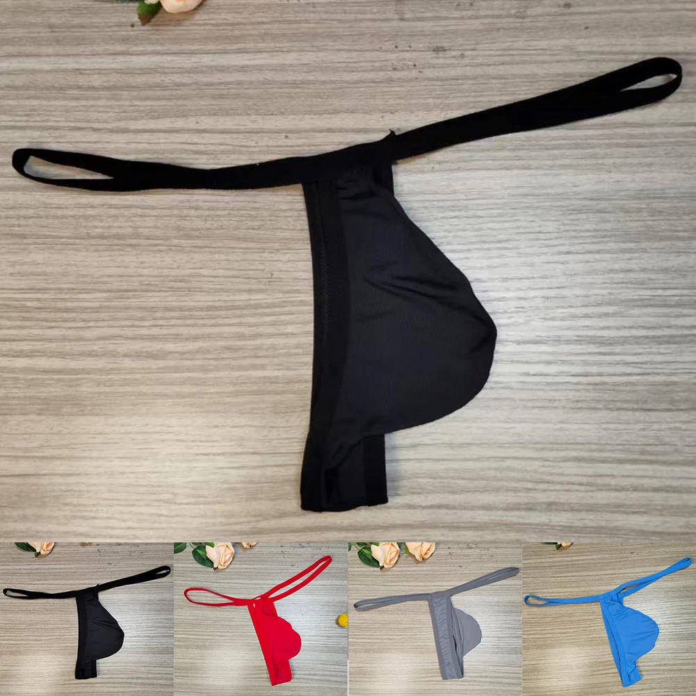 

Mini Thongs Erotic Thongs Party Wear Brand New Condition Bulge Pouch Style Comfortable Fabric Distinctive Colors