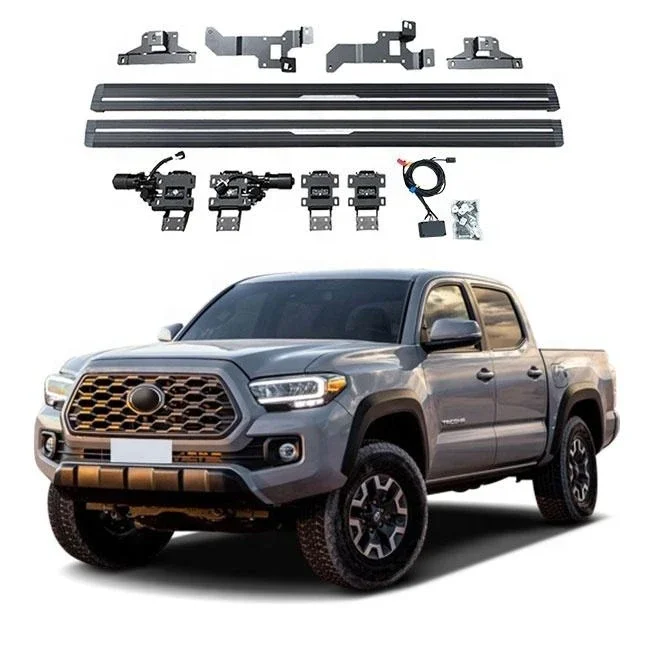 New 2025Auto parts Aluminium automatic electric power running board fit for Tacoma 2021 2022 2023