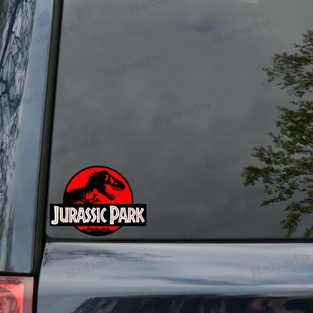 J-Jurassics-Parks Dinosaur Creative Car Stickers Waterproof Decals Car Door Protector Vinyl Decals Decorative Accessories
