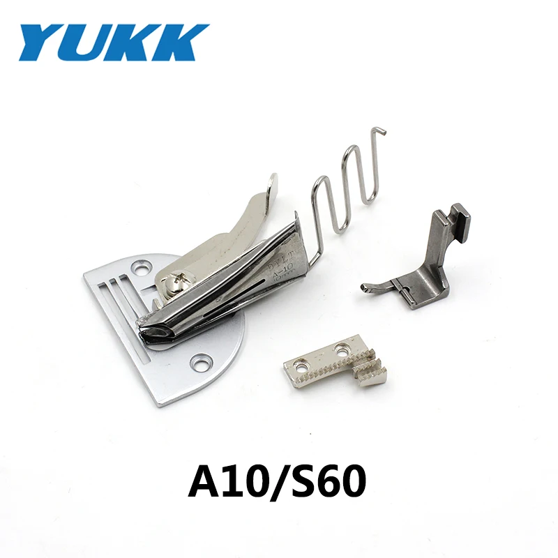 A10/S60 Right Angle Bias Binder Set For 1-Needle Lockstitch Sewing Machine Accessories Overlock Binding of Curve Edge Folder