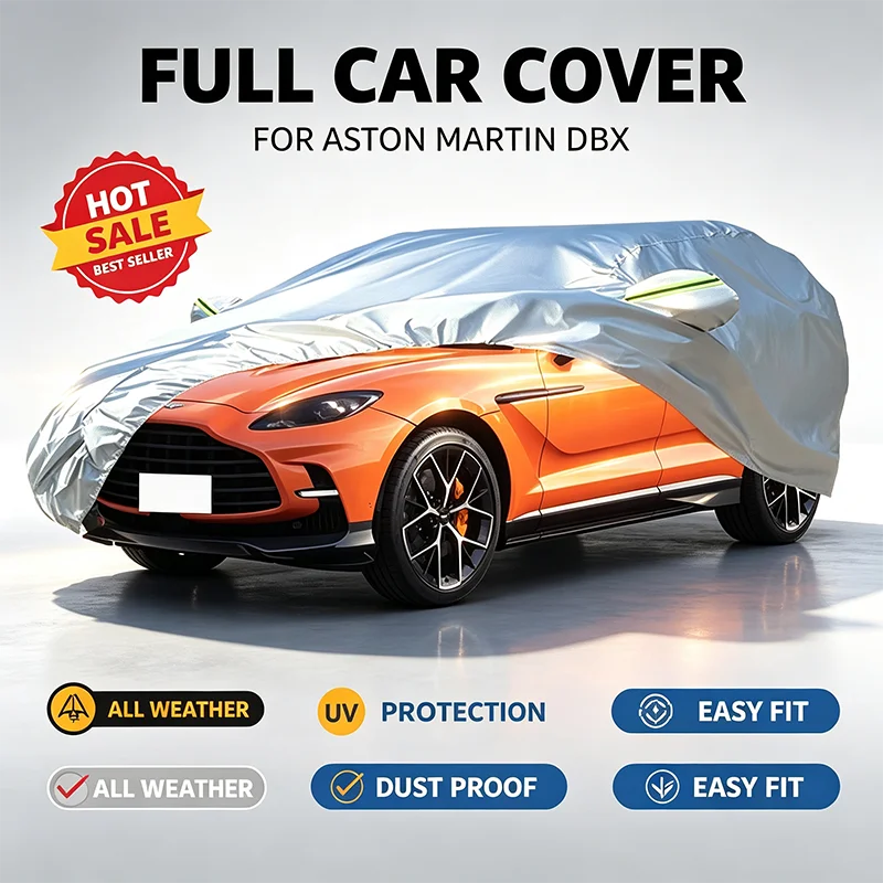 For Aston Martin DBX Oxford Cloth Full Car Cover Waterproof Dustproof UV Sun Snow Outdoor Protection