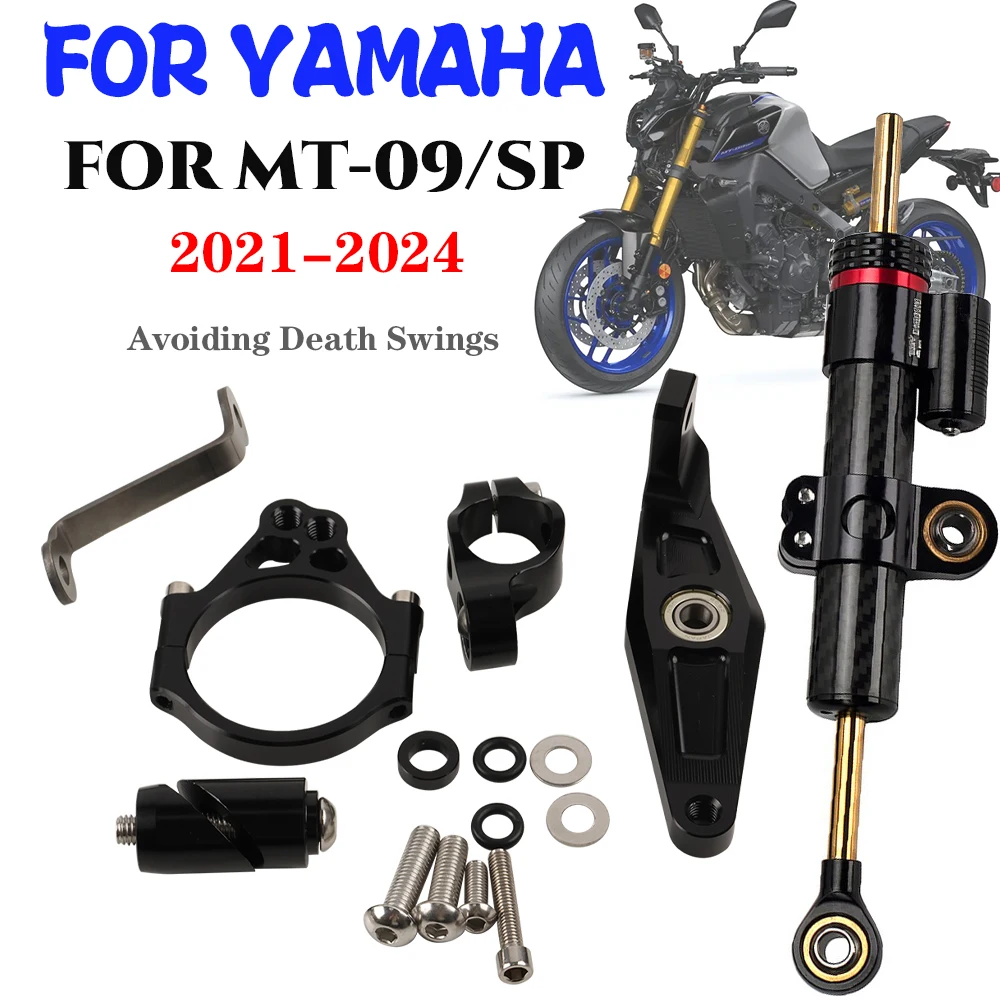 

Motorcycle Steering Damper Bracket Stabilizer Support For YAMAHA MT 09 MT09 SP 2021 2022 2023 Speed Wobble Safety Accessories