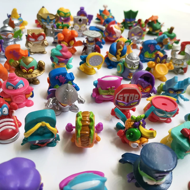 Original Super Zings Series1-10 Superzing Ultra Rare Golden Silver Figure Kazoom Trash Bin Limited Collection Toy For Kid child