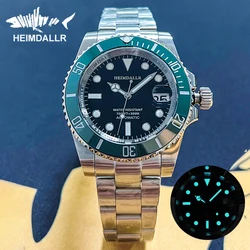 HEIMDALLR Sharkey NH35 Men's Automatic Watches Diver Watch 300m Waterproof Mechanical Watches With Calendar 3C Luminous Dial