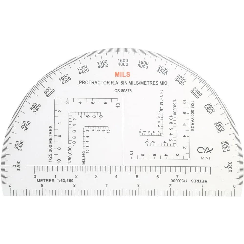 

Map Reading Ruler Protractor Military Protractor Coordinate Scale for Topographical Map Reading and Land Navigation