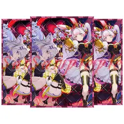 60Pcs/set Yu Gi Oh Diy Cards Sleeve Alice Lady of Lament Anime Game Characters Colorful Laser Version Card Protective Cover