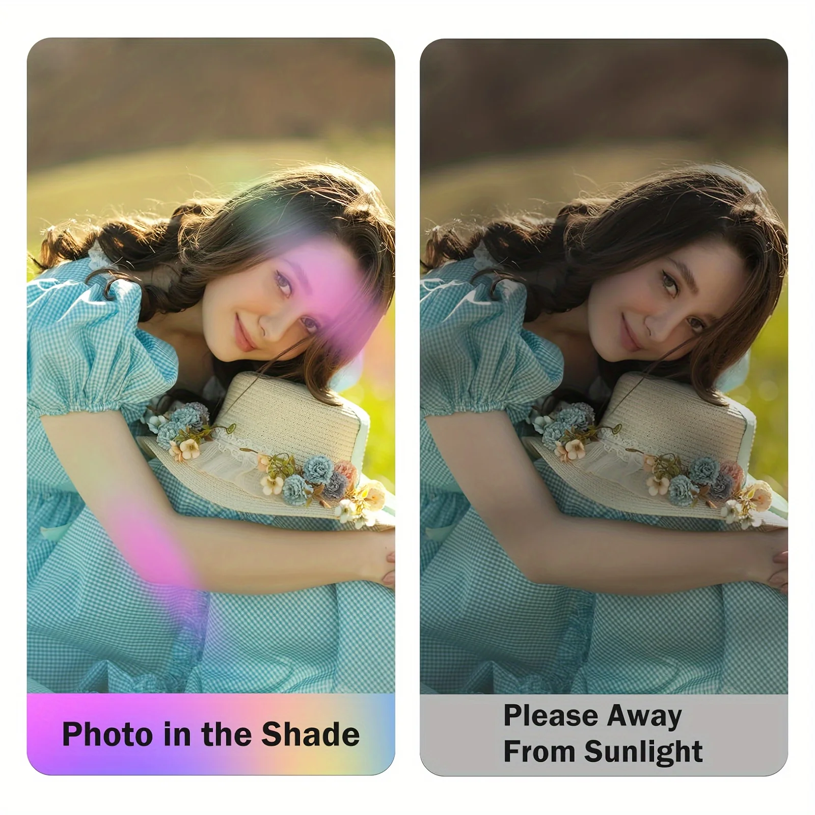 5 Sheets A4 Printable Magnetic Holographic Rainbow Sheet for Inkjet Printer 8.3×11.7 Inch Magnetic Paper DIY Refrigerator Magnet