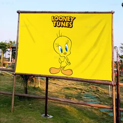 Yellow Cartoon T-Tweetys Bird Flag Banner INS Style Outdoor Party Decoration Atmosphere Flag