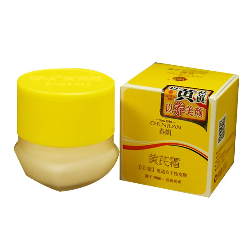 Chunjuan Yellow Ginseng Cream Set 2x30g Moisturizing & Anti-Aging Face Cream Chinese Skincare Revitalizing & Nourishing