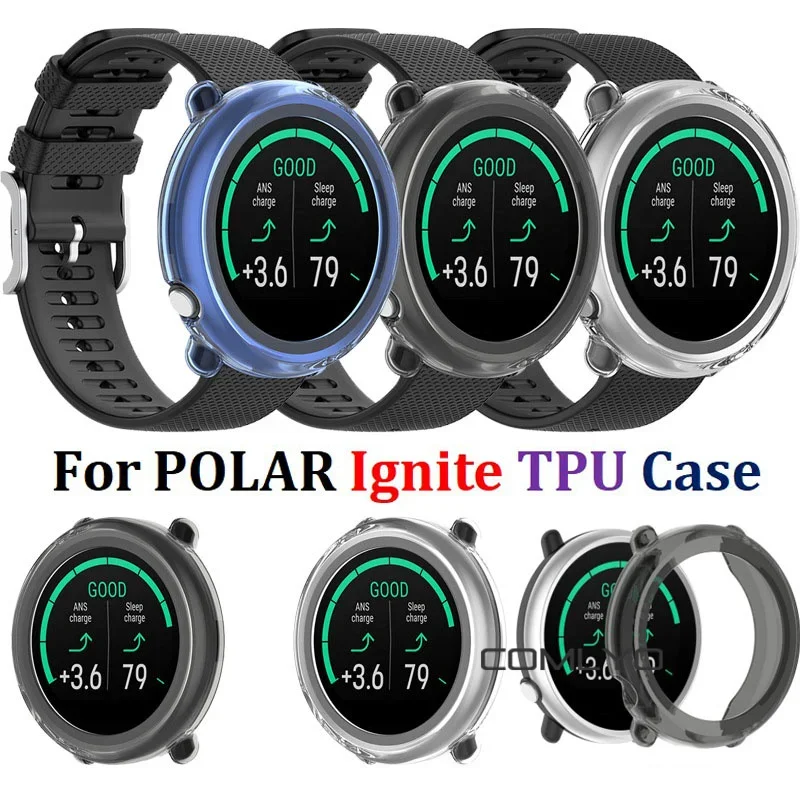 

Мягкий чехол из ТПУ для часов POLAR ignite Screen рамка протекторов, сменный смарт-браслет, защитный чехол для POLAR ignite Cases