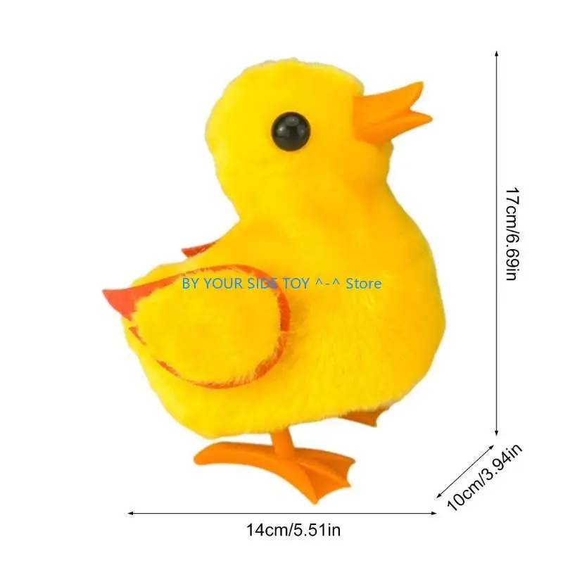 لعبة Quacking Plush Duck Toy محشو الحيوانات الموسيقية هدية عيد الميلاد المشي المشي للأطفال الصغار الأولاد الفتيات u6xe
