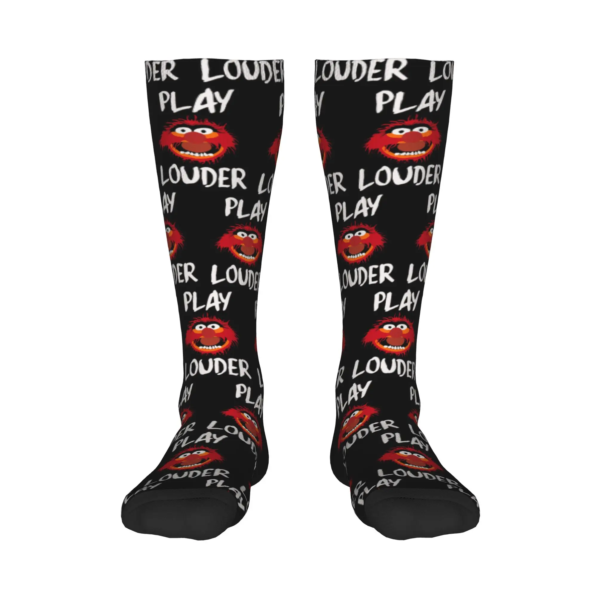 

All Seasons Crew Stockings Animal Drummer Socks Harajuku Fashion Hip Hop Long Socks Accessories for Men Women Christmas Gifts