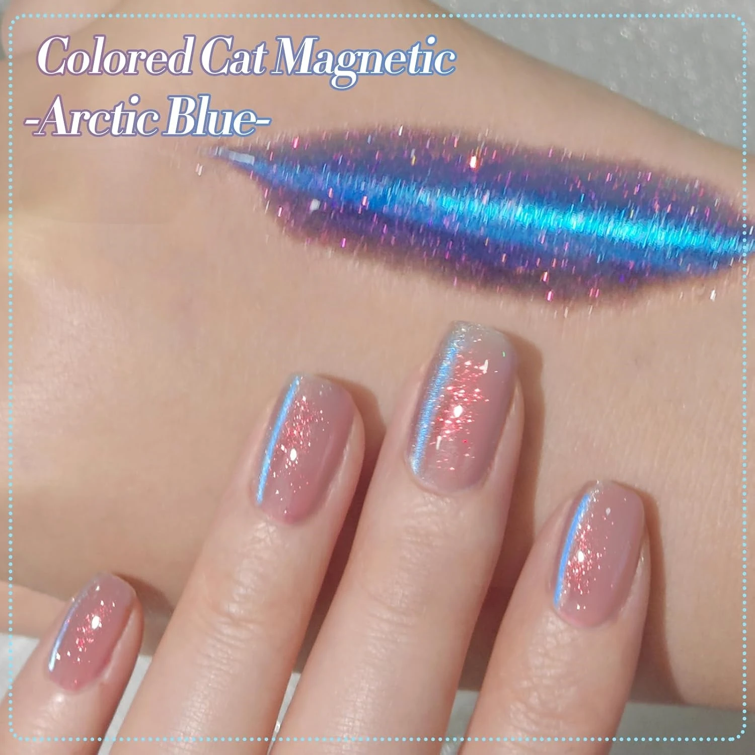 15 ml Aurora Pink Blue magneti - Nail Art Pink Cat Eye recensie en prijs