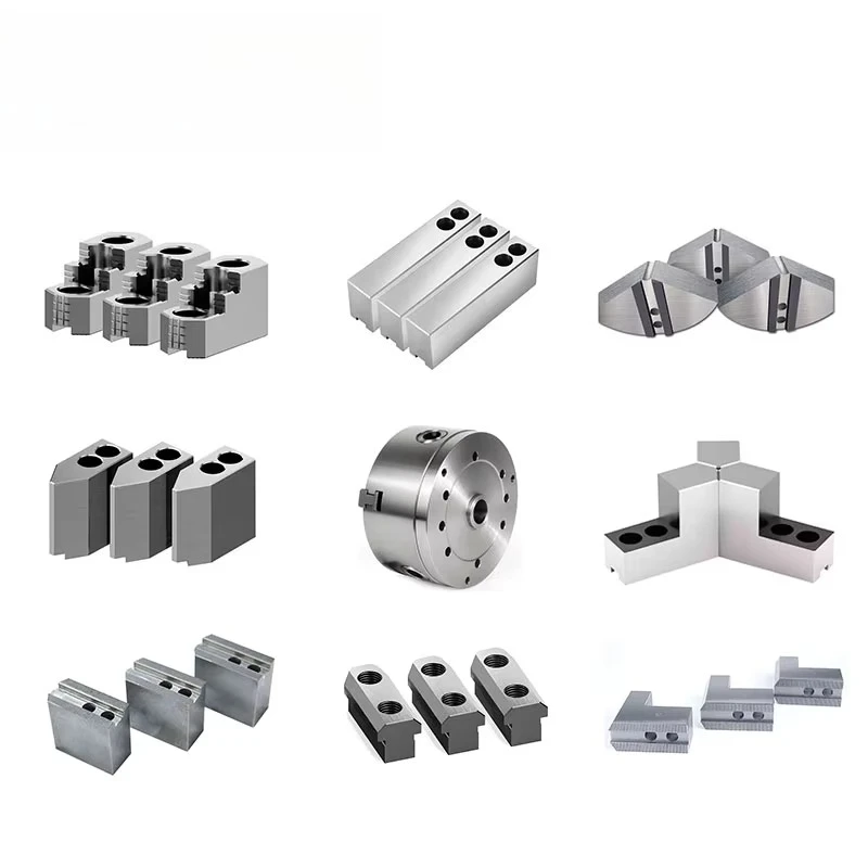 

Numerical control soft and hard claws for collecting chuck of hydraulic power machine