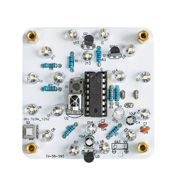 Infrared remote control night light kit fun electronic production LED light soldering assembly circuit board DIY parts