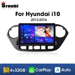 Srnubi  2Din Car Radio for Hyundai Grand I10 2013-2018 Multimedia Player GPS Android 12 Navigation Carplay Stereo DVD Head Unit