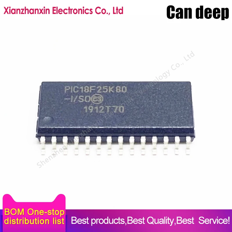 1 unids/lote PIC18F25K80-I/SO PIC18F25K80 18F25K80 SOP28 microcontrolador en stock