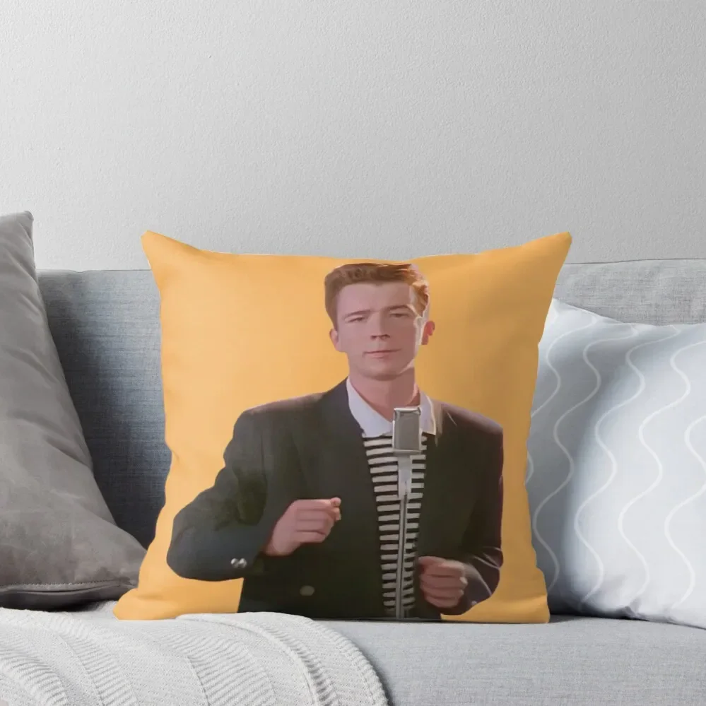 Rick Roll - Meme Throw Pillow Cushions Home Decor christmas supplies pillow