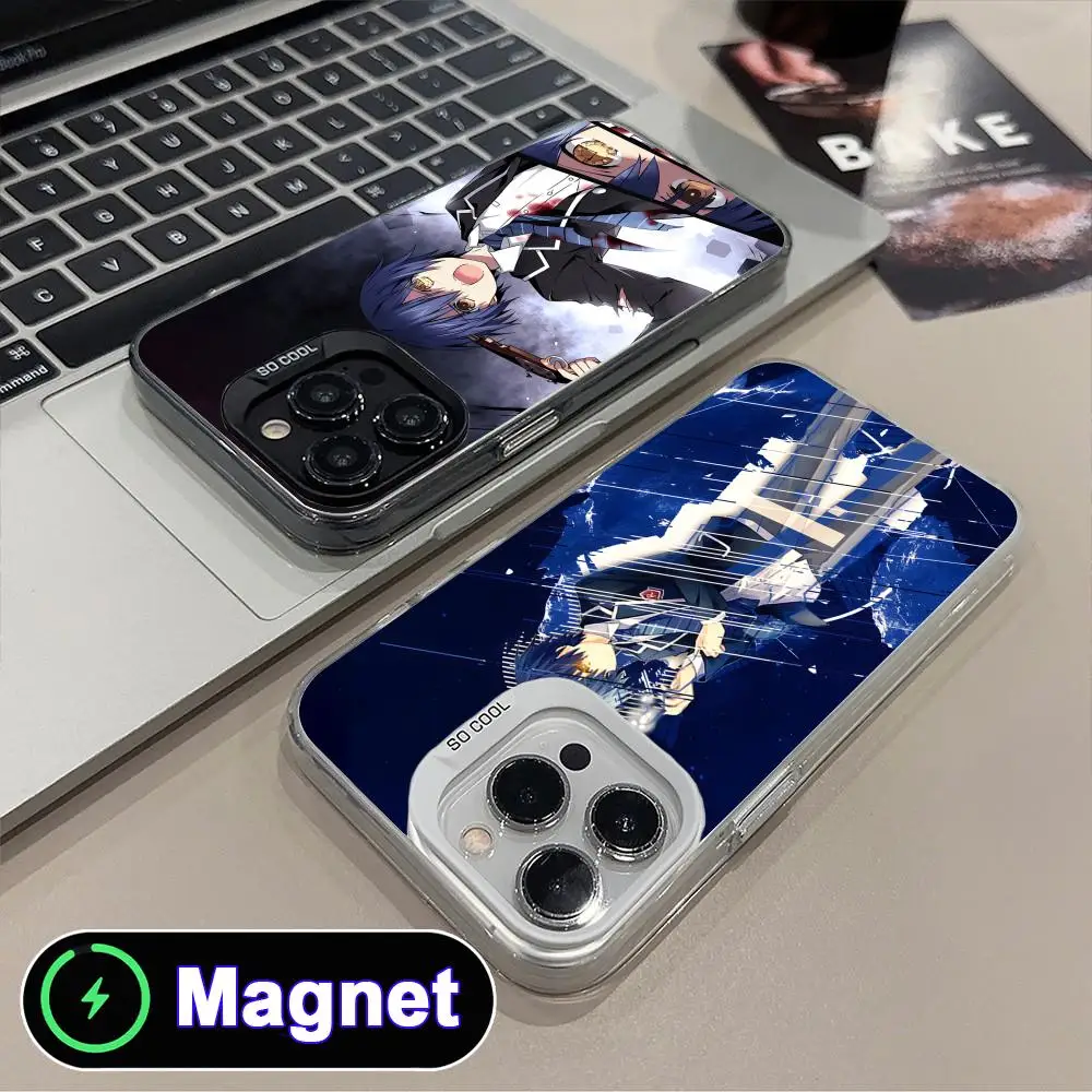 

Чехол для телефона Date a Live Itsuka Shido Translucent MagSafe для iPhone 17 16 15 14 13 12 11 Air Pro Max Plus, цветной, прозрачный