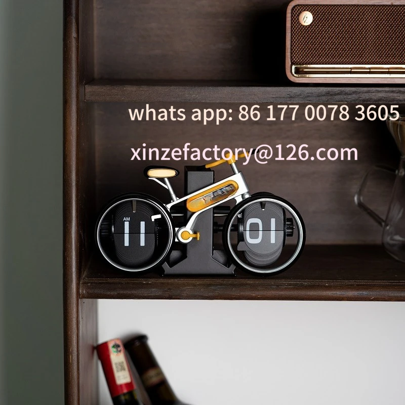 

Customizable Creative Bike Flip Clock Home Desktop Personalized Bike Styling