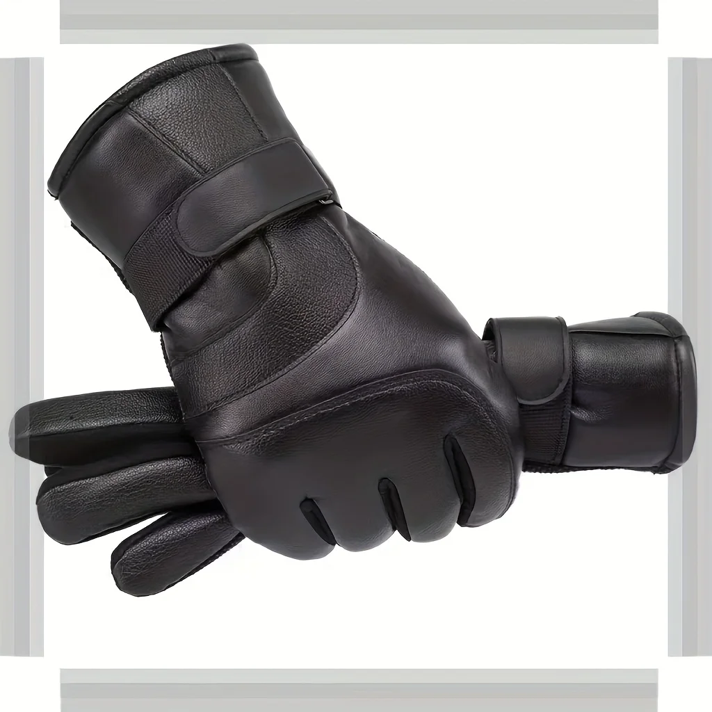 Dicke, warme, winddichte und kältebeständige Winterhandschuhe, bequeme Outdoor-Fahrrad- und Motorradhandschuhe, vielseitiges Winterzubehör. – Detail 5