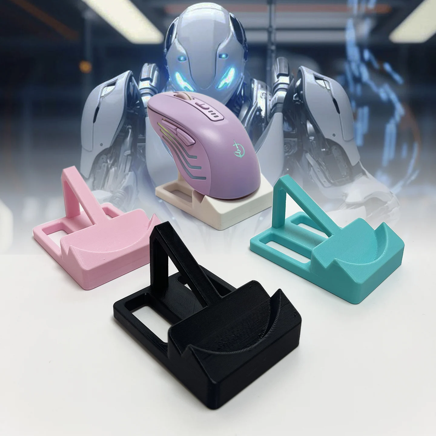 Gaming Mouse Display Stand For Neat Desktop Organization And Enhances Presentation Ergonomic For Various Mouse Size
