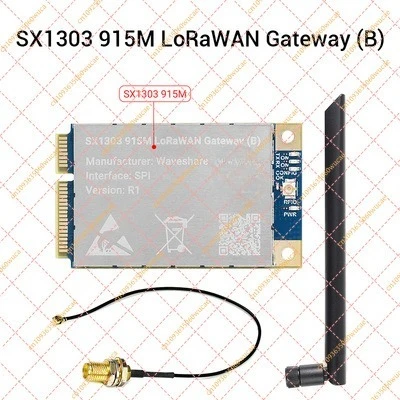 for  LoRaWAN Gateway HAT for Raspberry Pi, SX1302/SX1303 Mini PCIe Expansion Board (868M/915M)