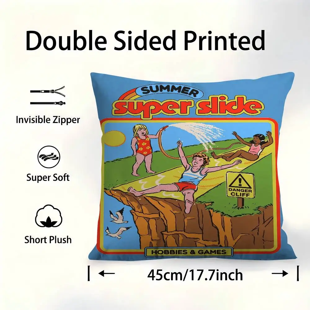 

My First Knife Fight Steven Rhodes Horror Classic Pillowcase Toon Gift Cushion Cover Bedroom Home Sofa Chair Seat Pillow Case