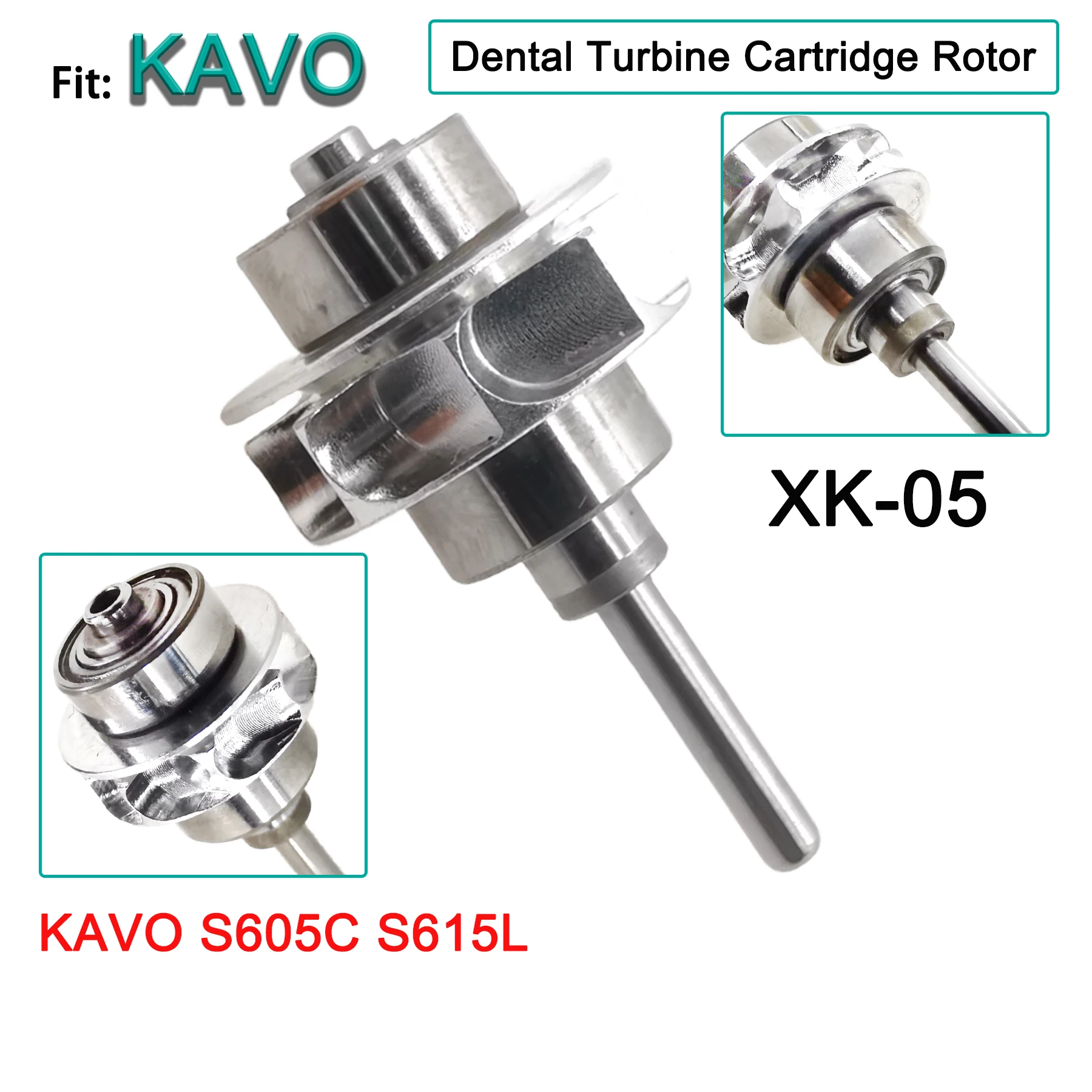 

Dental Turbine Cartridge Rotor Fit KAVO S605C S615L High Speed Air Turbine Cartridge RotorDentistry Materials