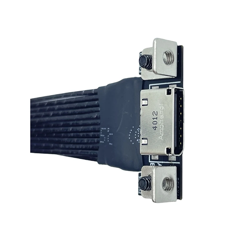 Smart-Für M.2 zu Oculink 4I Verlängerungskabel Desktop M2 Mkey NVME zu SFF8611 Adapterkabel PCIe 4,0 X4 Gen4 versilbert