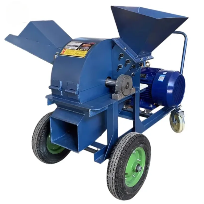 Electric Drive Steel Plate Wood Chipper & Crusher with Engine Motor Gear Pump 380V 2-6T/H Capacity for Forestry & Farm Use