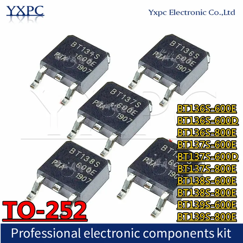 

10pcs BT136S-600E BT136S-600D BT136S-800E BT137S-600E BT137S-600D BT137S-800E BT138S-600E BT138S-800E BT139S-600E BT139S-800E IC