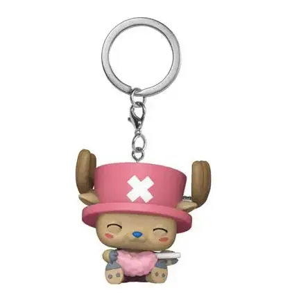 Funko POP One Piece Shanks Key Chains Tony Tony Chopper with Cotten Candy Pocket Keychain Kid Action Figure Toy Doll Collectible - view 4