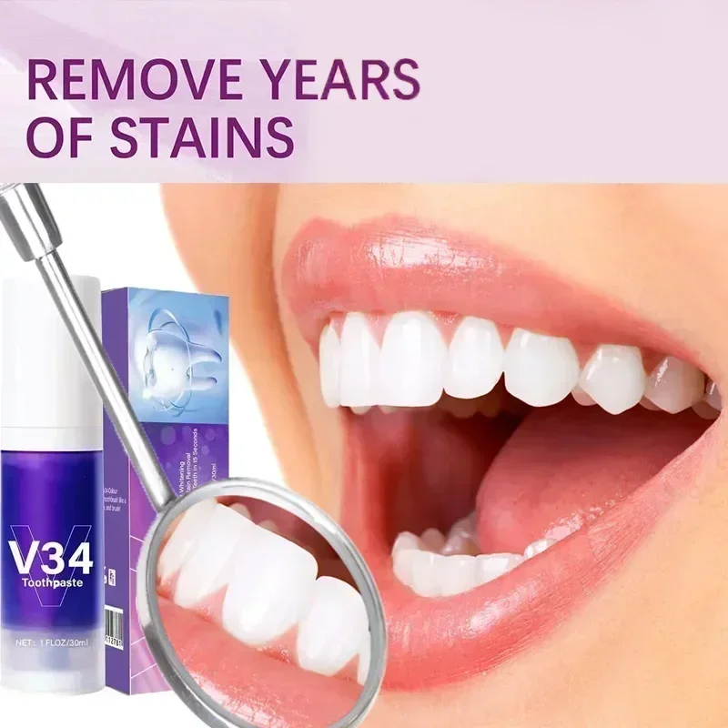 ²⁰²⁵ Teeth Whitening Toothpaste Dental Care Remove Plaque Dental Calculus Tooth Stain Eliminate Smoke Stain Tea Stain Clean Mout