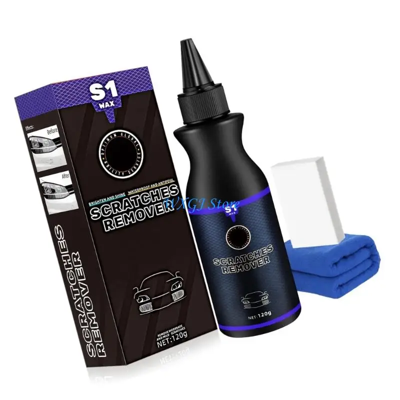 

37JE Quick Repair Car Scratch Remover with Sponge Towel set for Vehicle Surfaces