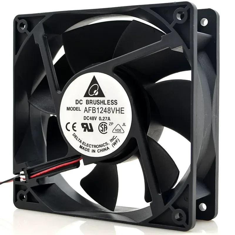 Delta AFB1248VHE 12038 12cm 48V 0.27A 3-wire double ball bearing server fan for Dell HP IBM Lenovo Cisco