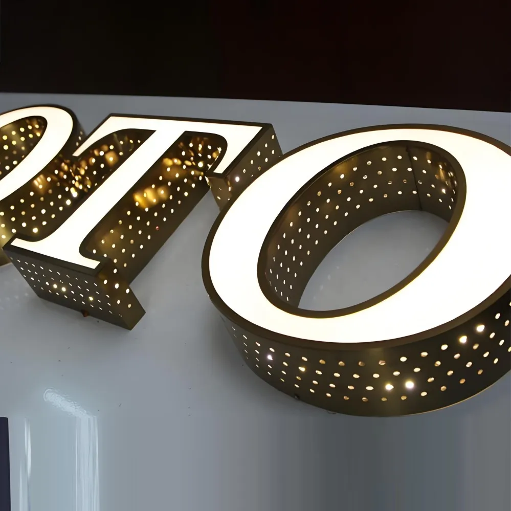

Factory Outlet Custom front lit & Side lit logo, Customized signages, outdoor shop name LED letters signs