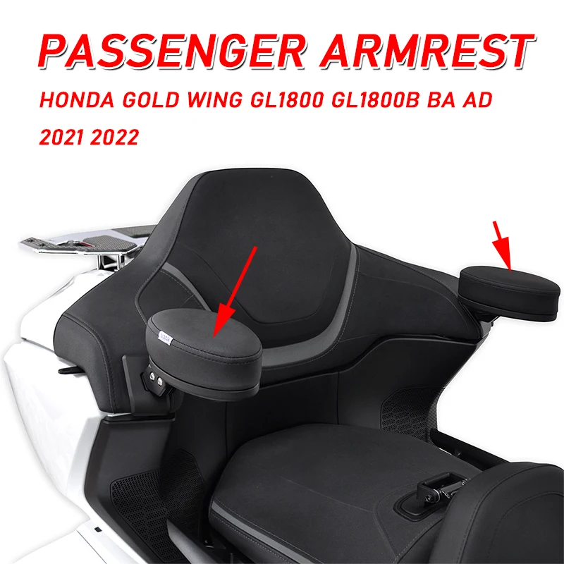 PANICAL Adjustable LR Rear Passenger Armrests For HONDA GOLD WING GL1800 GL1800B BA AD TOUR Motorcycle 2018-2026