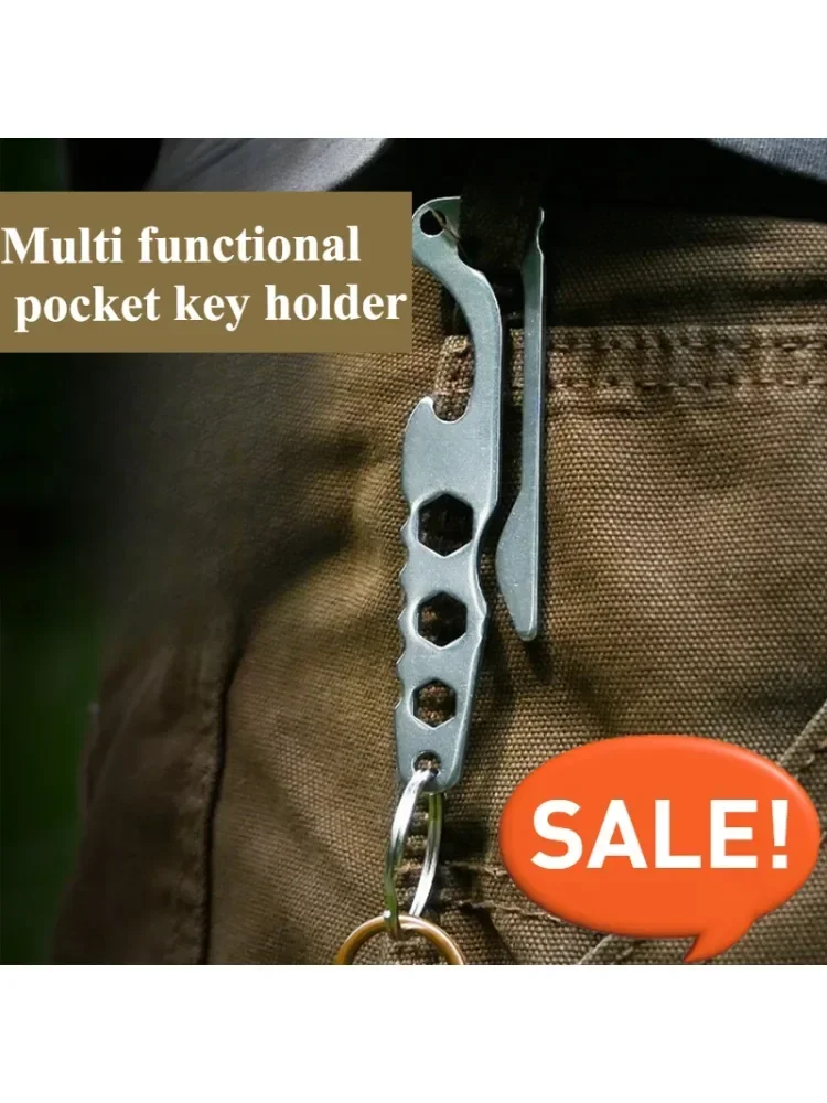 AliExpress Bicycle Repair Outdoor Multitasker Tools camping multitool camping equipment Multipurpose Screwdriver stainless steel Keychain