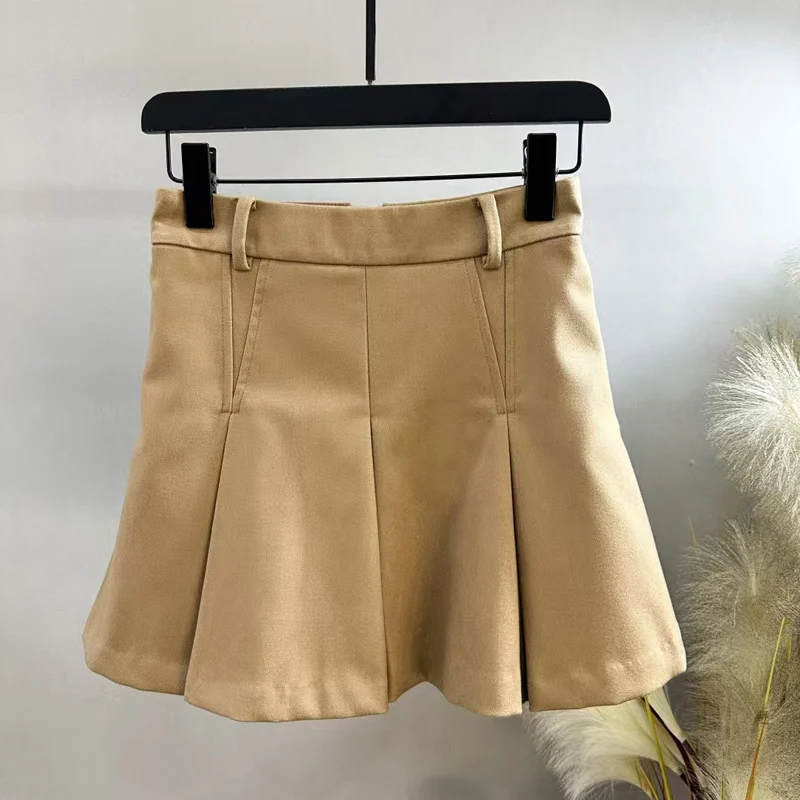 Golf Clothing Women's Skirt 25 Summer New Versatile Slim Fit High Waist Anti Glare Pleated Short Skirt Pants