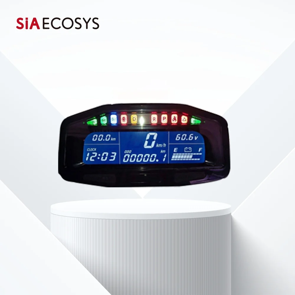 QS X8-E 48v-96v  E-car Speedometer Hall Sensor Type Universal Digital Programmable Electric Speedometer E-car Accessores