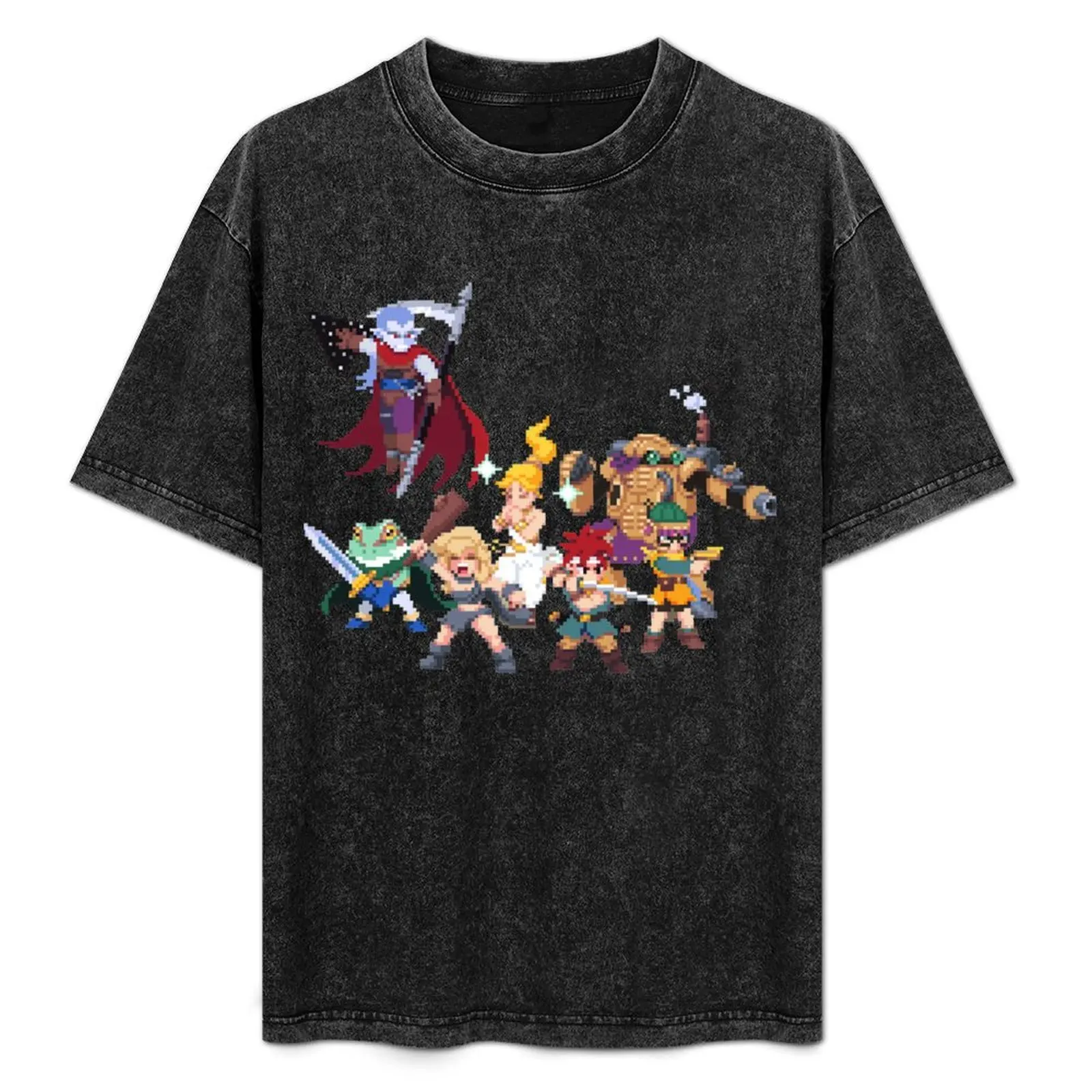 

Chrono Trigger Battle T-Shirt Casual Pattern Print Tee Shirt
