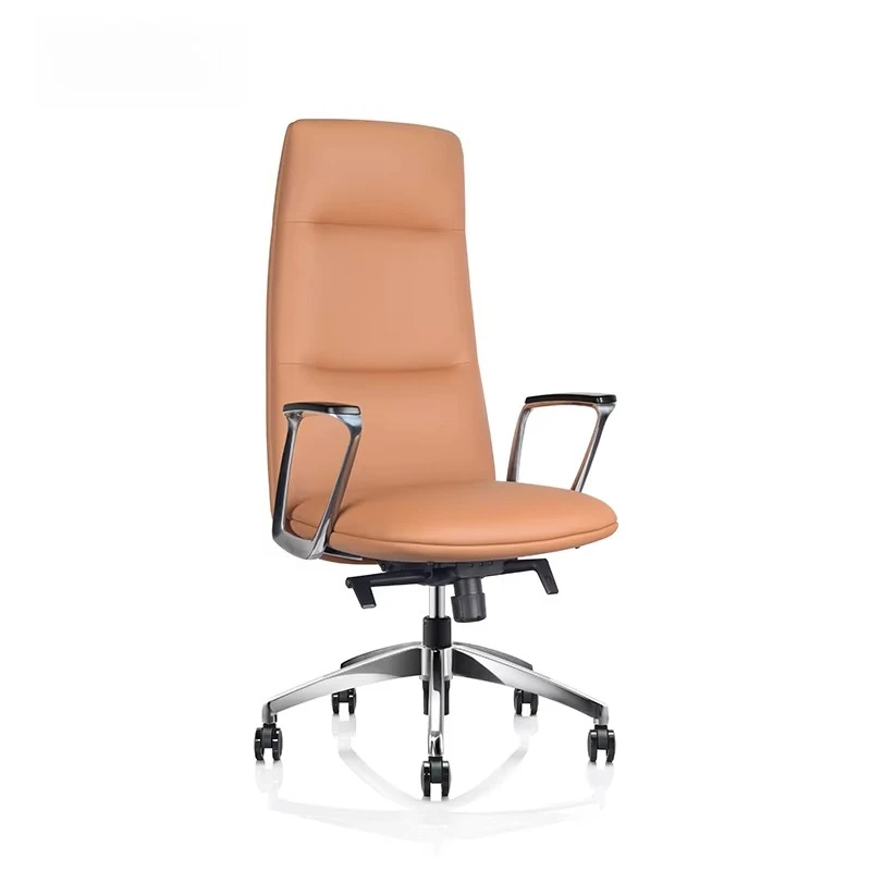 

ZC02 Modern High Quality Luxury Brown Pu Leather High Back boss Desk Swivel Executive Ceo Ergonomic Manager Office Chair